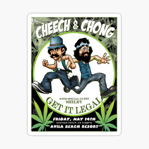 "More Then Awesome Cheech And Chong Cool Graphic Gifts" Sticker For ...