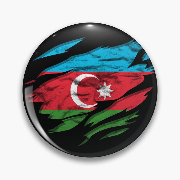 Item preview, Ripped Rip Open Azerbaijan Flag Palm designed and sold by rafaeltto.