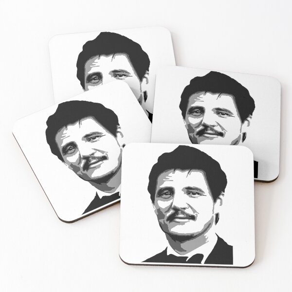 Artikelvorschau, Stolze Pedro Pascal Schwarz-Weiß-Porträtmalerei entworfen und verkauft von LarryDowell9652.
