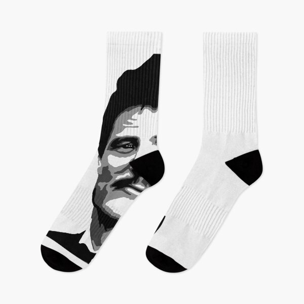 Item preview, Proud  Pedro Pascal Black and White Portrait Painting  designed and sold by LarryDowell9652.