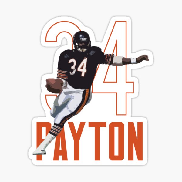 Walter Payton Removable Wall Decal