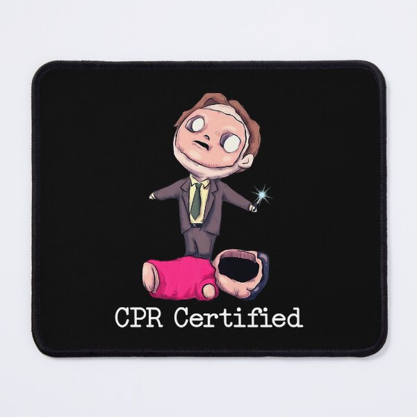 Item preview, Dwight Schrute First Aid Cpr Certified For Boys Women Vintage Classic Tee Trending Unisex Men Gift Ideas BLACK designed and sold by jettercri.