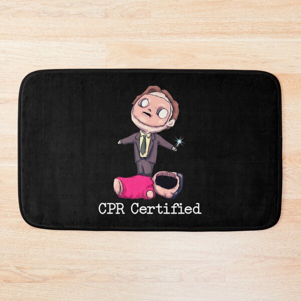 Item preview, Dwight Schrute First Aid Cpr Certified For Boys Women Vintage Classic Tee Trending Unisex Men Gift Ideas BLACK designed and sold by jettercri.