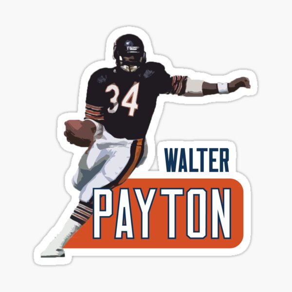 Walter Payton Jersey Sticker for Sale by bsweat