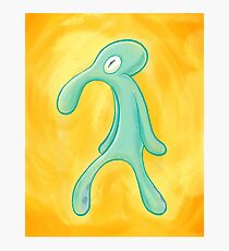 Bold and Brash Painting Squidward Tentacles Photographic Print