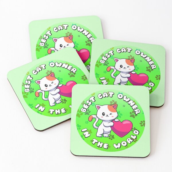 Artikelvorschau, Bester Katzenbesitzer der Welt Pawprints Green entworfen und verkauft von everything4eva.