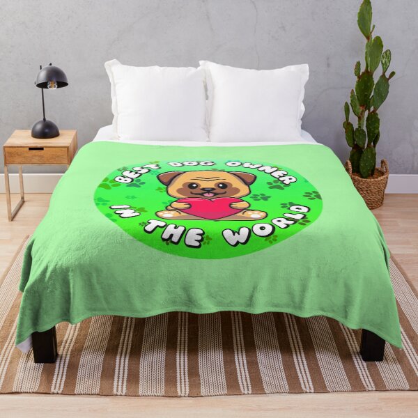 Item preview, Best Dog Owner In The World Pawprints Green designed and sold by everything4eva.