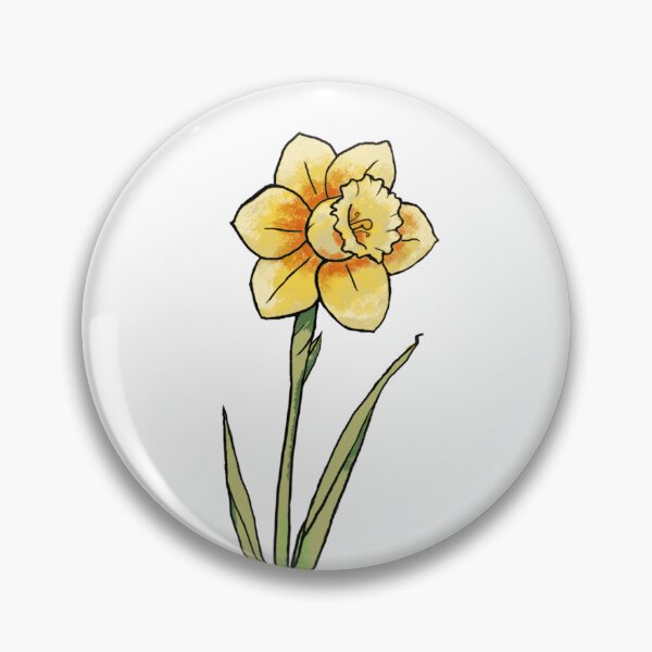 Item preview, December Birth Flower Yellow Narcissus designed and sold by Digi Artworks Store.