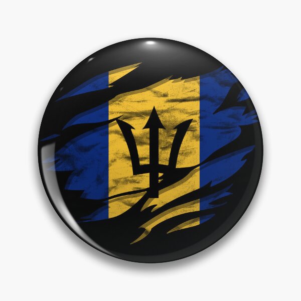Artikelvorschau, Ripped Rip Open Barbados Flag Palm entworfen und verkauft von rafaeltto.