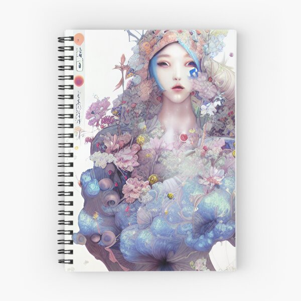 Item preview, Original Chinese Concept Art Digital Illustration Fantasy Portrait Asian Beauty Abstract Mystical Authentic Korean Japanese Traditional Ink Paintiing Face Mask Hanya Tattoo Character Design designed and sold by S Y N T H R E A L M.