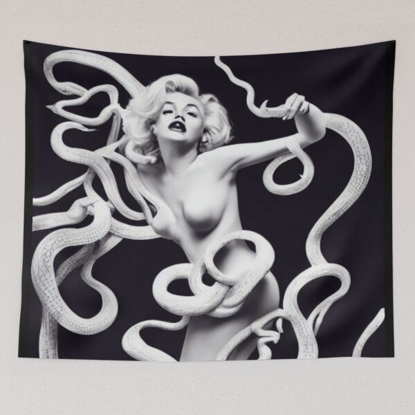 Item preview,  Marilyn Medusa Serpent Tentacle Goddess designed and sold by theniteflix.