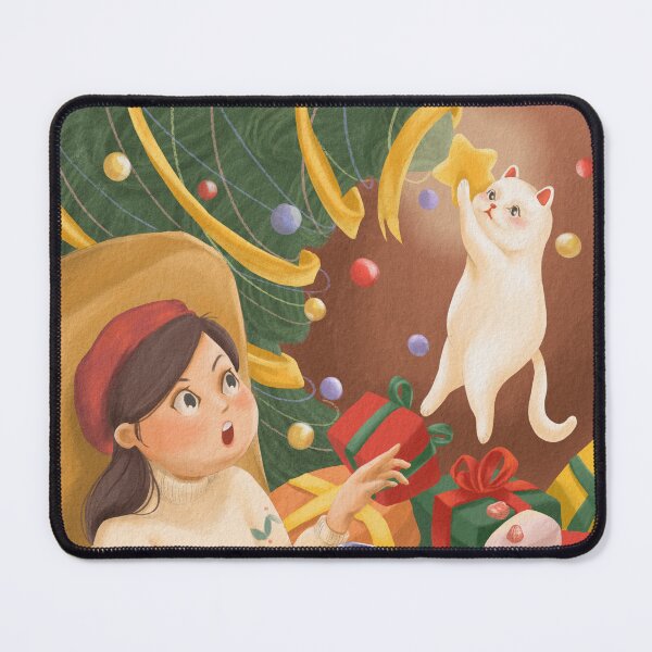 Item preview, Christmas Tree vs. Kitten designed and sold by jennietannie.