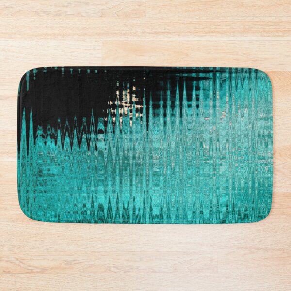 Item preview, Coastal Abstract Ocean Ripples Seagull Rocks in Light Teal Shades Water Aesthetic Reflection 2 of 4 designed and sold by Beachy.