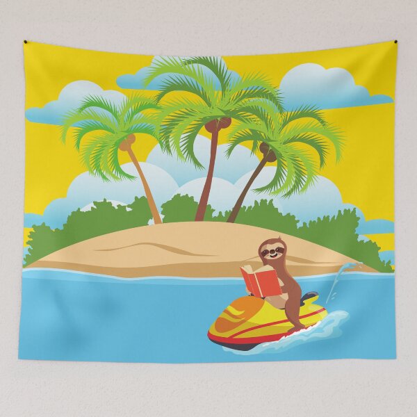 Item preview, Adventurous Jetski Sloth designed and sold by tmdaliggr.