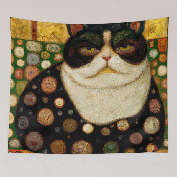 Item preview, Unimpressed Sumo Cat designed and sold by shiitakicats.