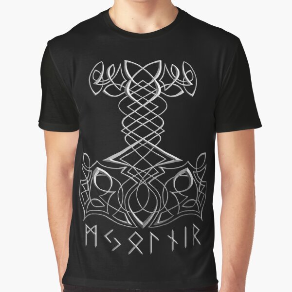 Mjölnir Knotwork Graphic T-Shirt