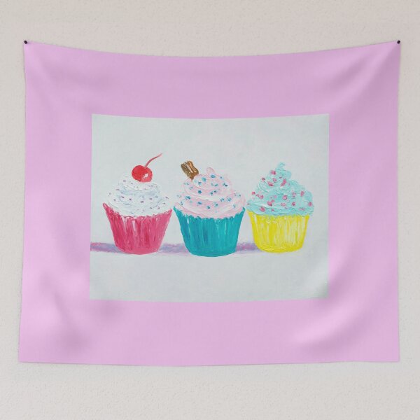 Item preview, Frosted Cupcakes painting designed and sold by MatsonArtDesign.
