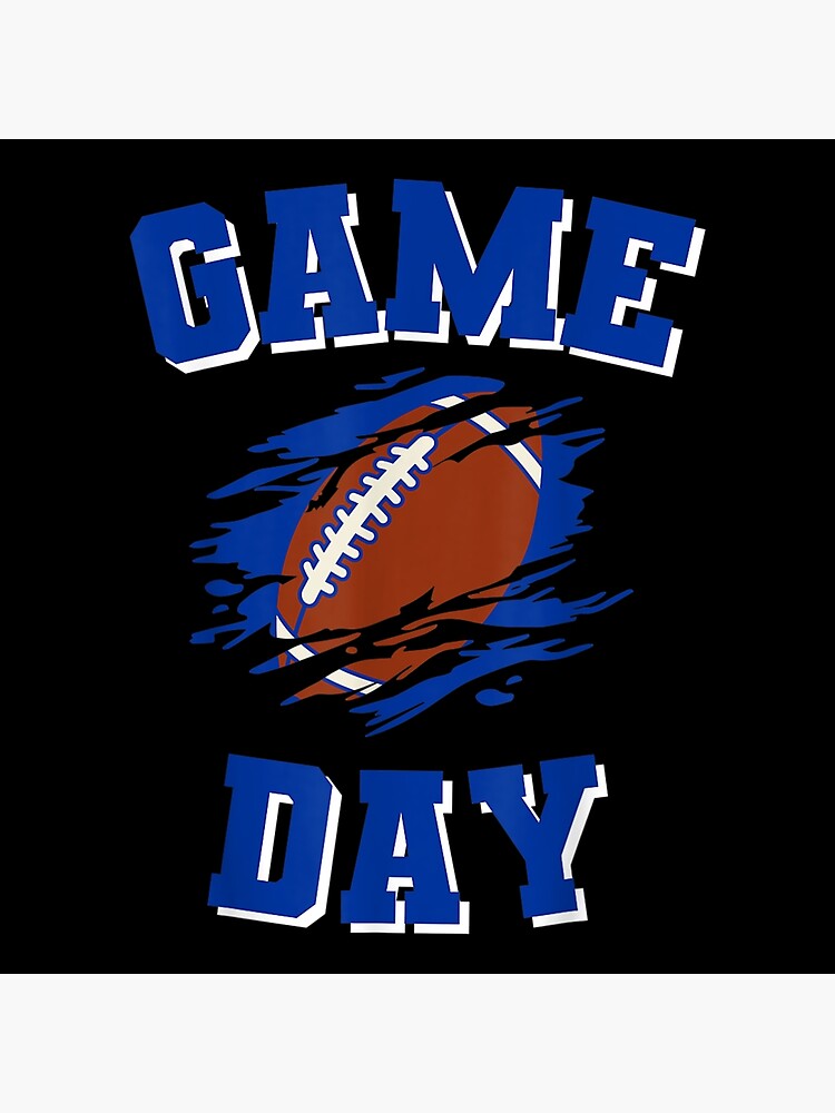 "Game Day Kick Off Football American Flag Colors Team Fan" Poster for Sale by Ravelbystrom