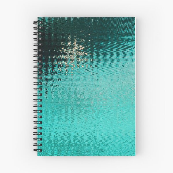 Item preview, Coastal Abstract Ocean Ripples Seagull Rocks in Light Teal Shades Water Aesthetic Reflection 3 of 4 designed and sold by Beachy.