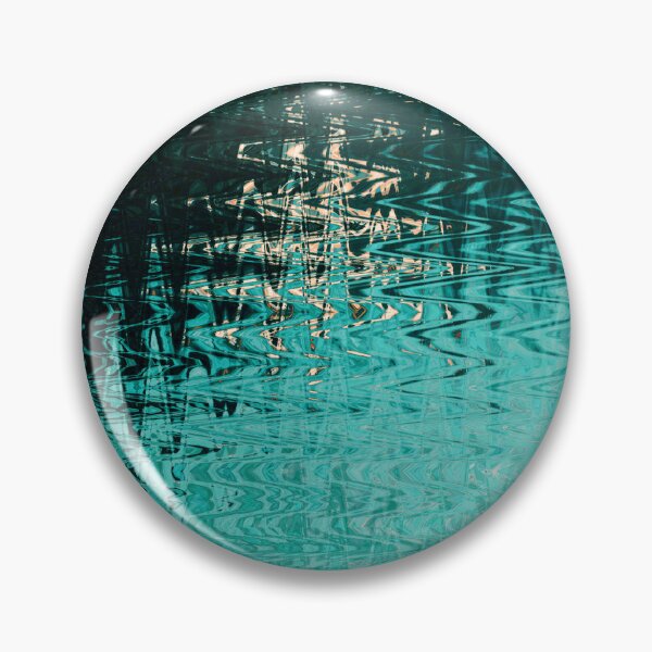 Item preview, Coastal Abstract Ocean Ripples Seagull Rocks in Light Teal Shades Water Aesthetic Reflection 3 of 4 designed and sold by Beachy.