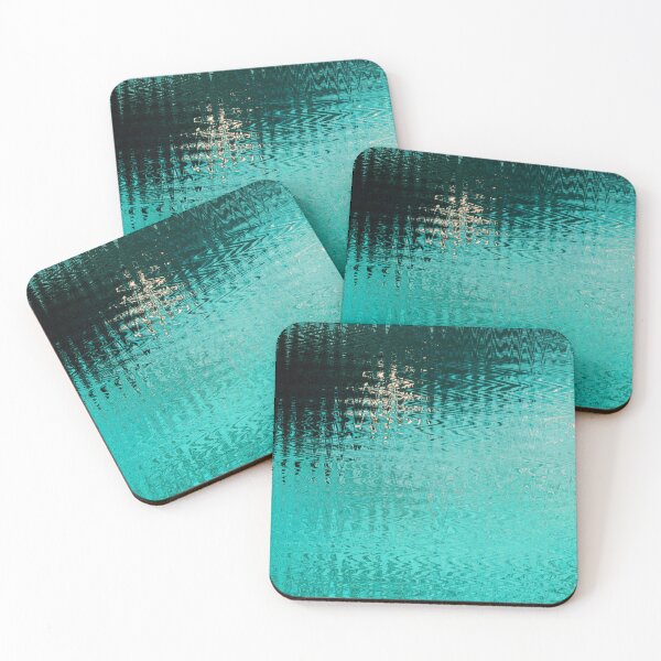 Item preview, Coastal Abstract Ocean Ripples Seagull Rocks in Light Teal Shades Water Aesthetic Reflection 3 of 4 designed and sold by Beachy.