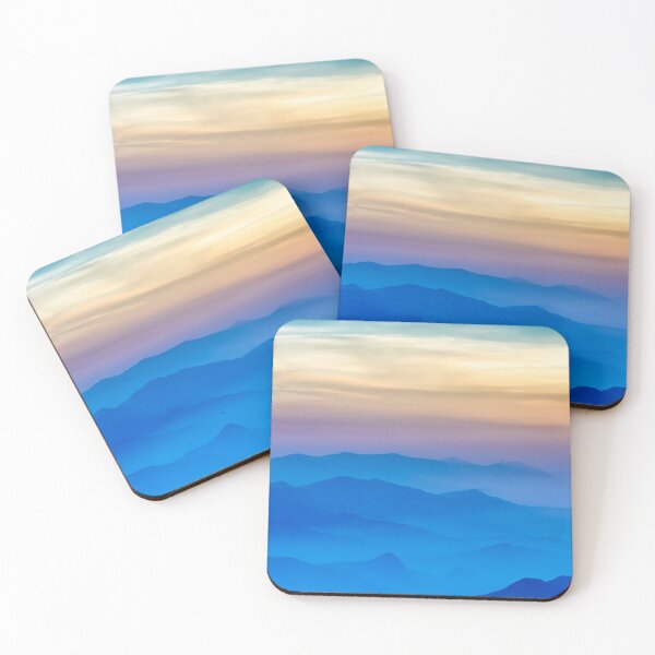 Item preview, Copy of Abstract Blue Mountains designed and sold by PotluckPrints.