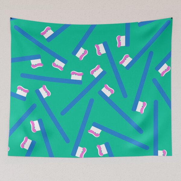 Item preview, Medium toothbrush pattern 1 designed and sold by LemonCreamyyyy.