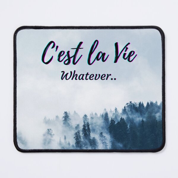 Item preview, This is life - popular french quotes theme gifts designed and sold by RebelliousRosee.