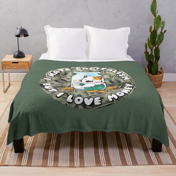 Item preview, I Hate Capitalism But I Love Money Cat designed and sold by everything4eva.