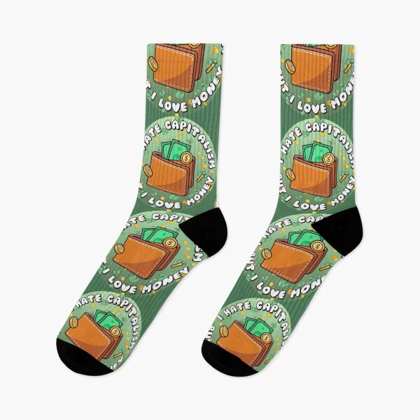 Item preview, I Hate Capitalism But I Love Money Wallet designed and sold by everything4eva.