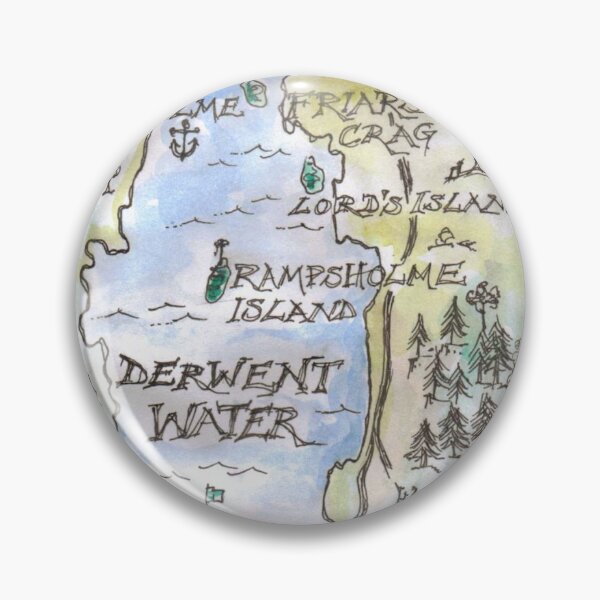 Item preview, Swallows and Amazons map of Derwentwater by Sophie Neville -  designed and sold by SophieNeville.