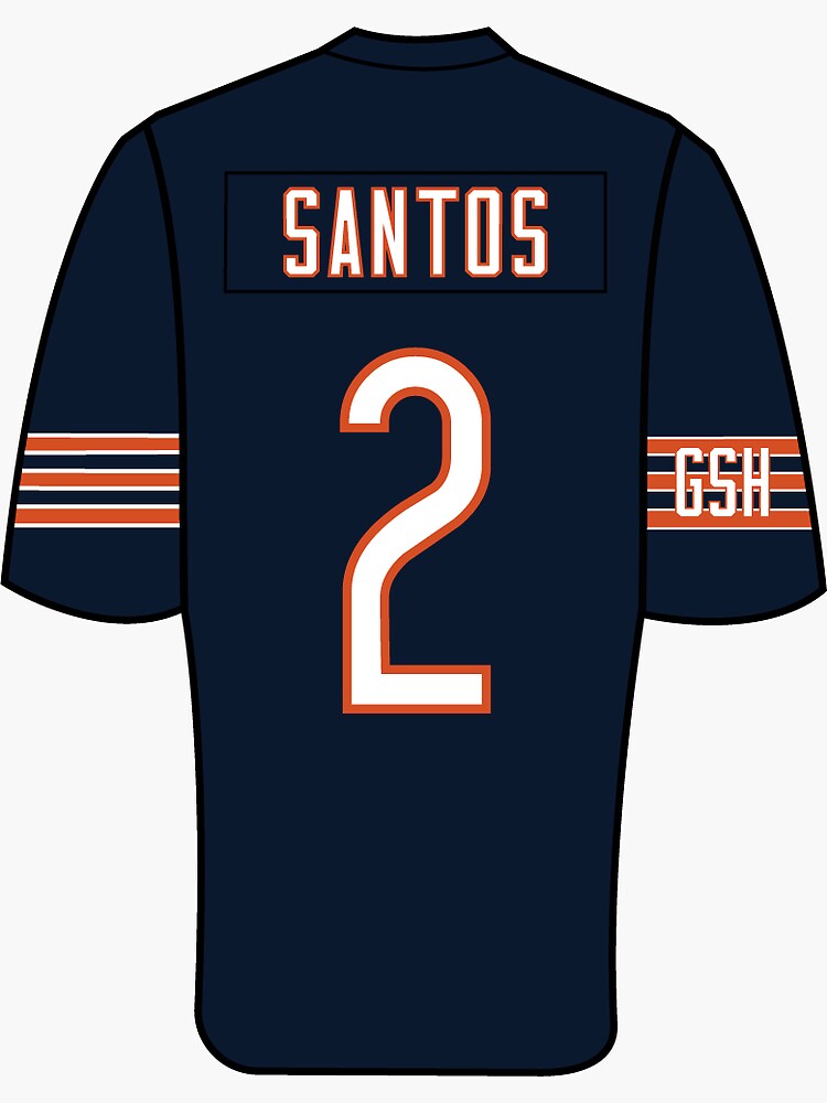 "Cairo Santos Jersey" Sticker for Sale by bsweat Redbubble