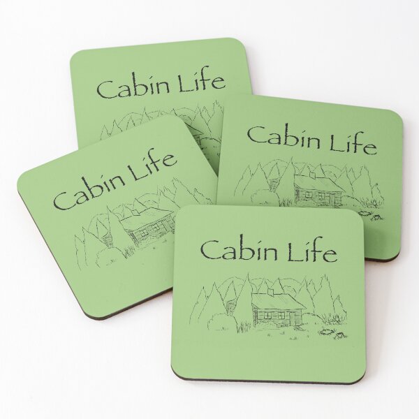 Item preview, "Cabin Life" Illustration designed and sold by Natural-Habitat.
