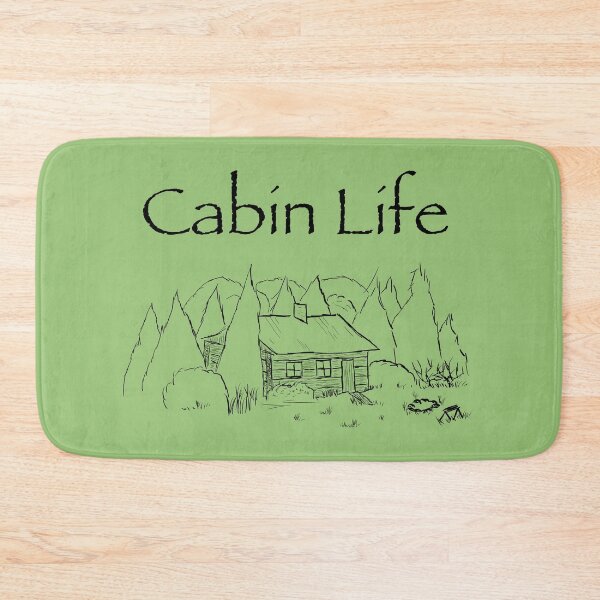 Item preview, "Cabin Life" Illustration designed and sold by Natural-Habitat.