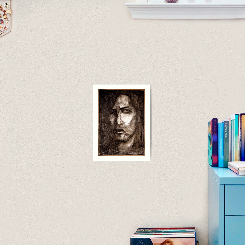 portrait of skepticism Art Print