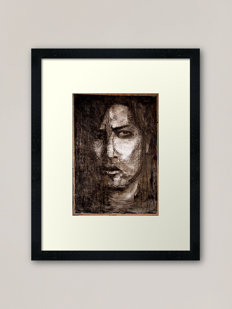 Alternate view of portrait of skepticism Framed Art Print
