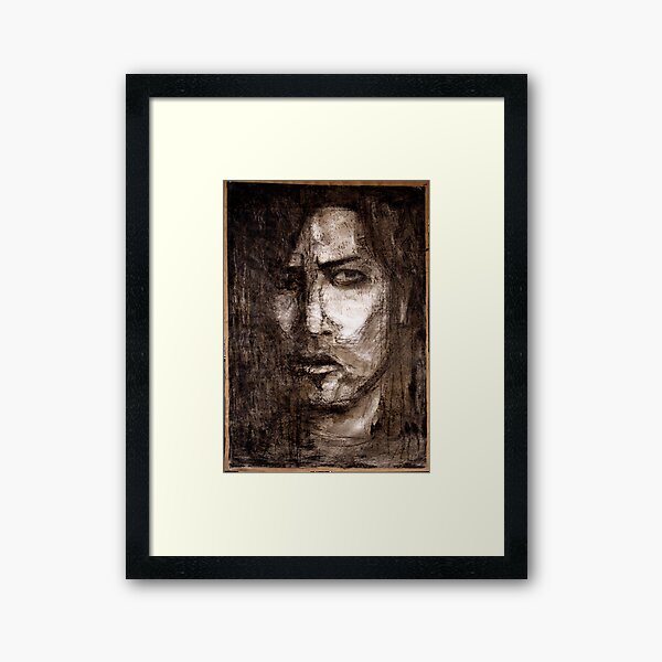 portrait of skepticism Framed Art Print