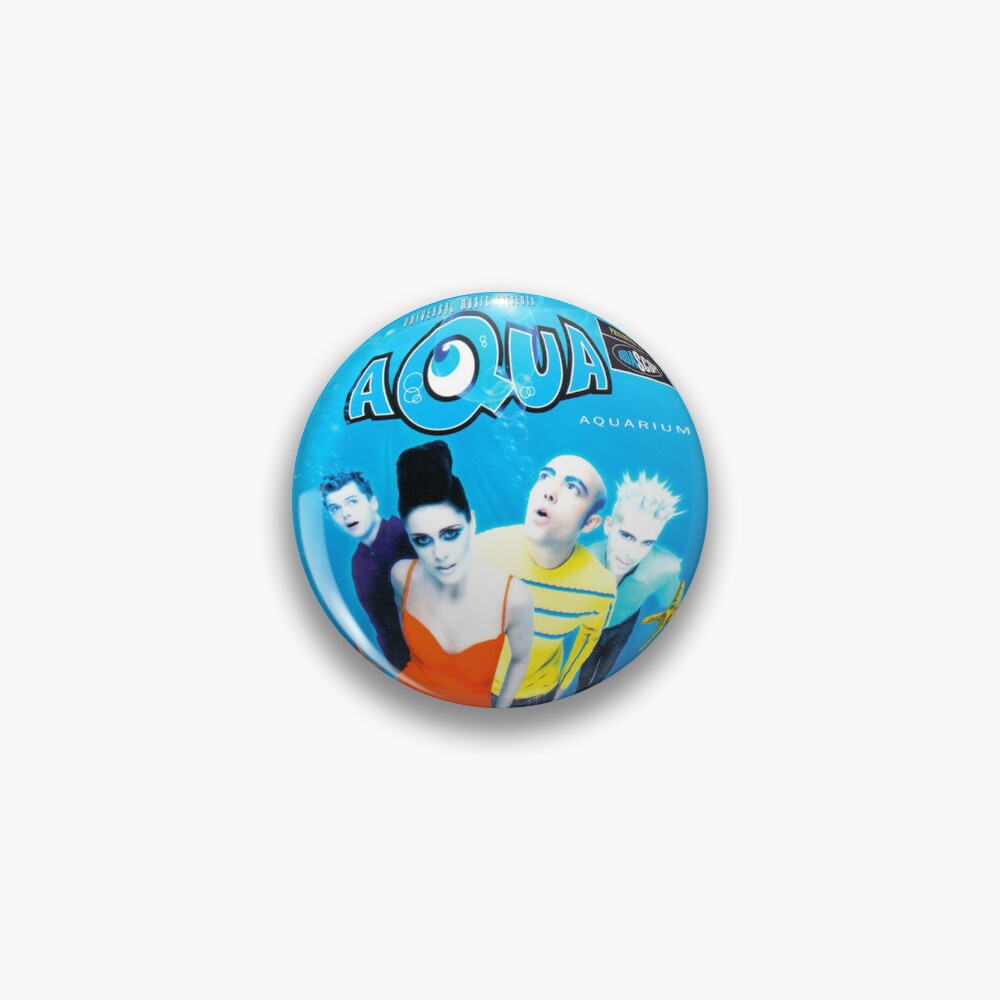 Aqua Aquarium Pin Badge Pin