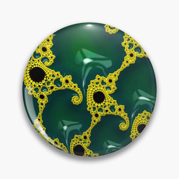 Item preview, Emerald Fractal Drops designed and sold by Elisabeth Lucas.