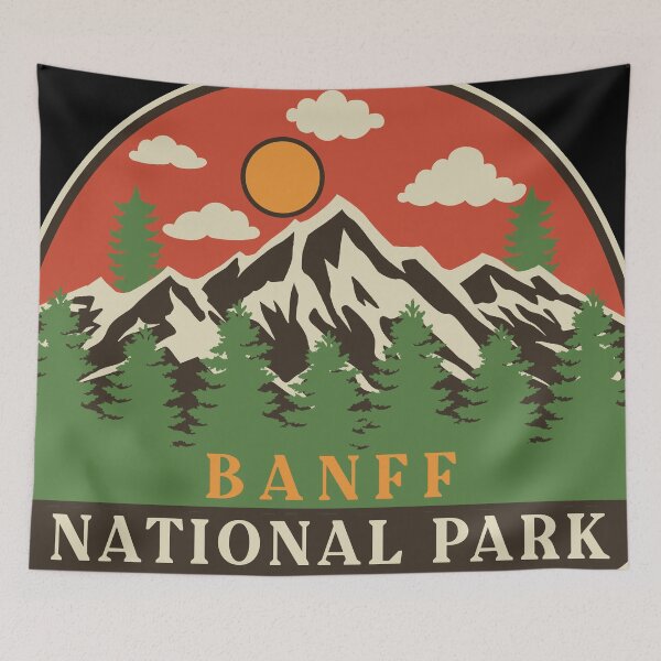 Artikelvorschau, Banff-Nationalpark - Weinlese entworfen und verkauft von Nature-mark.