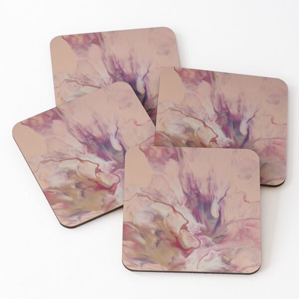 Item preview, Rose Taupe and English Violet Abstract Painting designed and sold by k9printart.