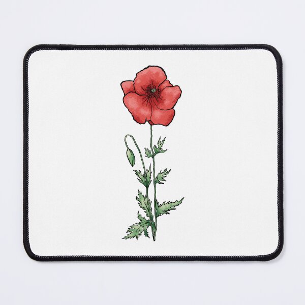 Item preview, Red Poppy August Birth Flower designed and sold by Digi Artworks Store.