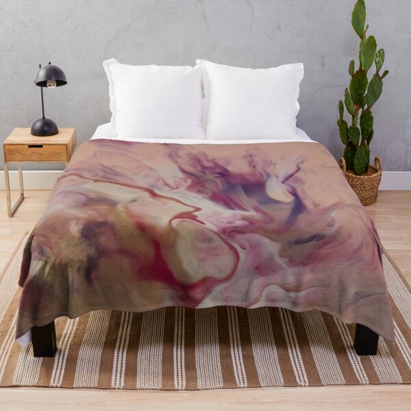 Item preview, Rose Taupe and English Violet Abstract Painting designed and sold by k9printart.