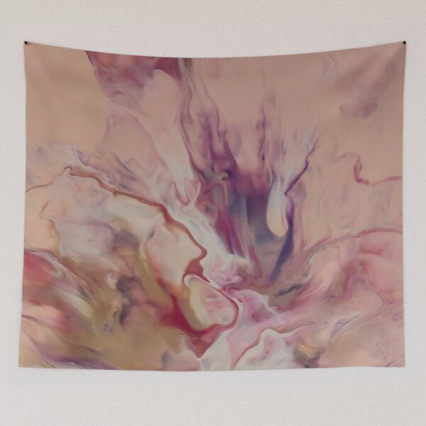 Item preview, Rose Taupe and English Violet Abstract Painting designed and sold by k9printart.