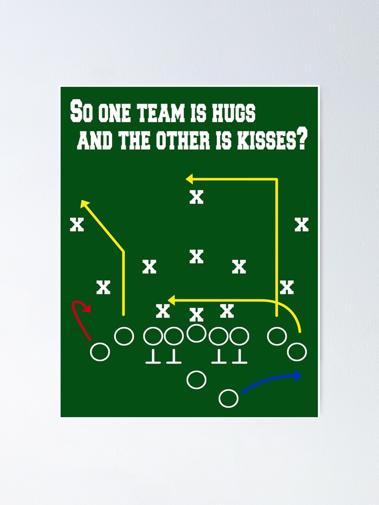 "Football X's and O's" Poster by artitude247 Redbubble