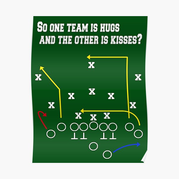 "Football X's and O's" Poster by artitude247 Redbubble
