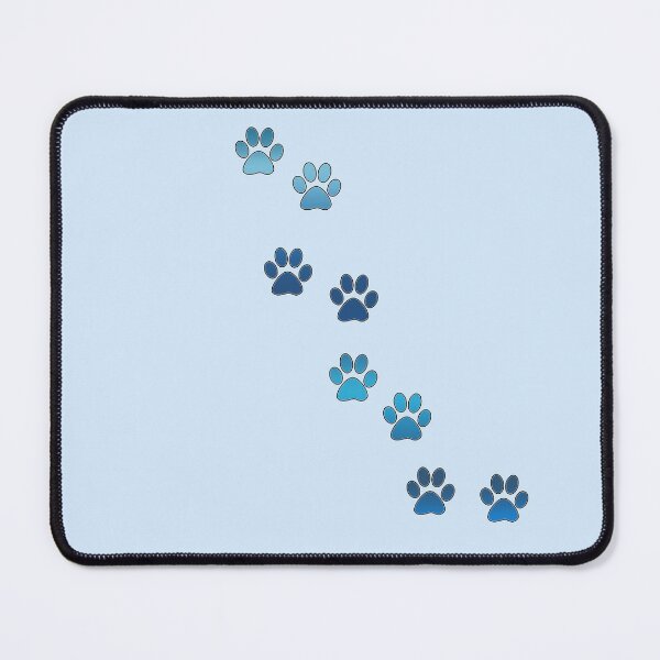 Item preview, Blue animal paw prints designed and sold by MadandMean.
