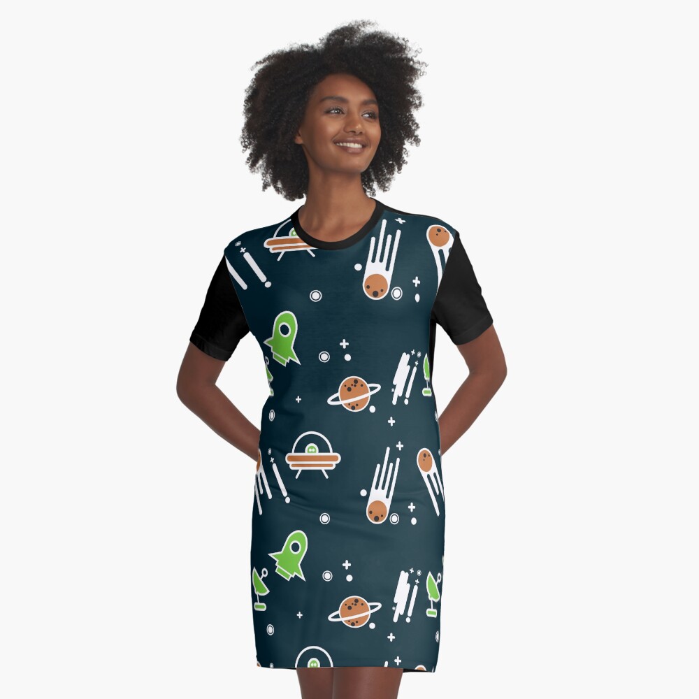Item preview, Graphic T-Shirt Dress designed and sold by pixloger.