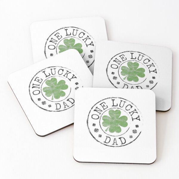 Item preview, One Lucky Dad Father Funny Irish Shamrocks St Patrick39;s Day designed and sold by DemerathQuartz.