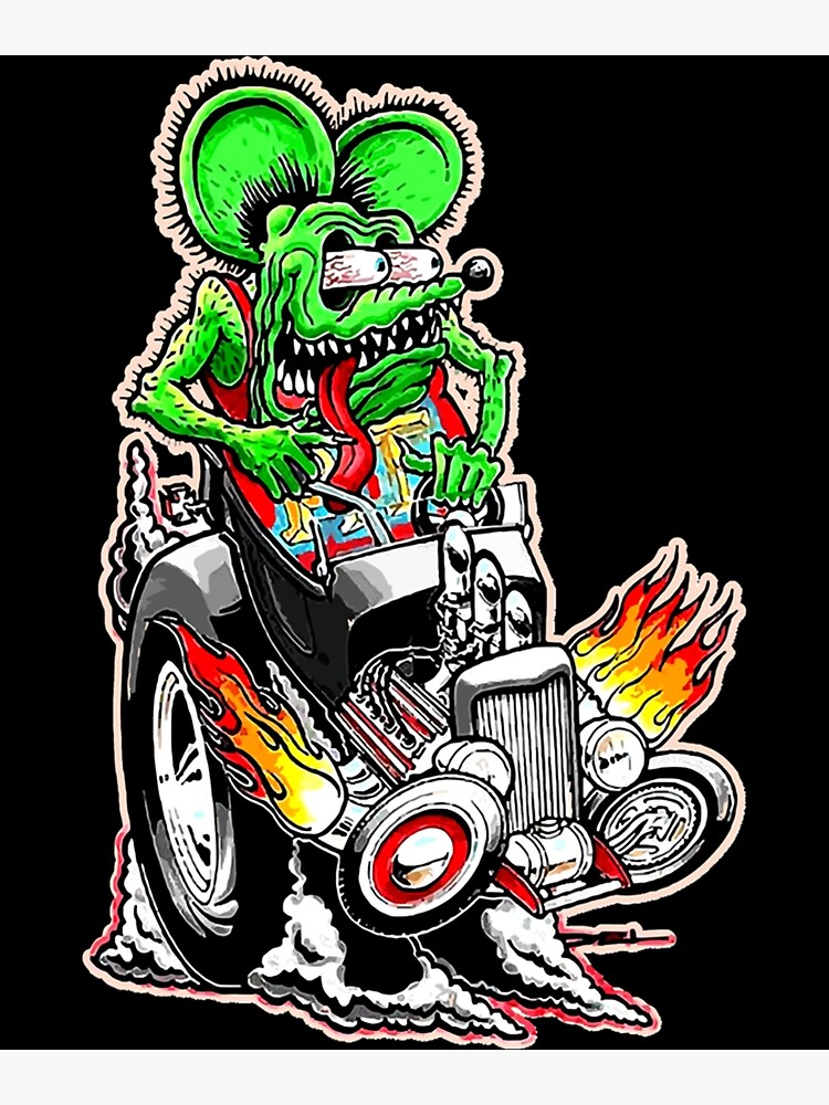 Official Rat Fink Original Merchandise Poster For Sale By Carhoodorname Redbubble